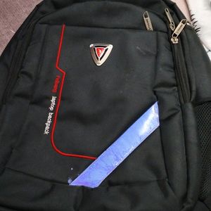 Feibang Black School And Laptop Bag 3 Zips