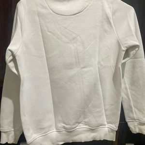 White Hooded Sweat Tshirt