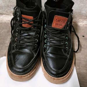 Leather Boots Men Spring High Casual Shoes for Me