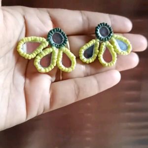 New Green Handmade Beautiful Earrings