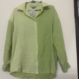 H & M Green Shirt Women