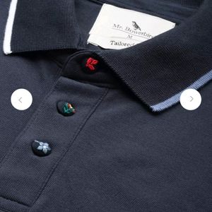 Mr Bowerbird Navy Polo Tshirt New With Tag