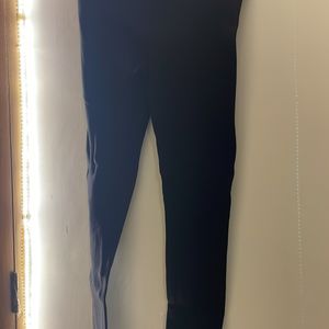 ZARA Black Leggings with Waist Detail Slim Fit