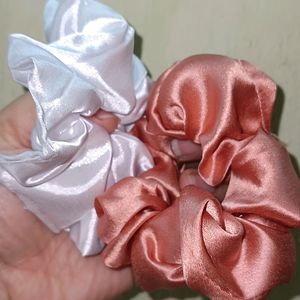 Premium Satin Scrunchies Combo