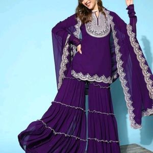 Inddus Party Wear Sharara Set/Size_S