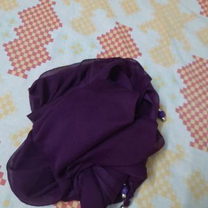 Purple Colored Dupatta