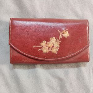 Rust Collar multiple compartment Wallet