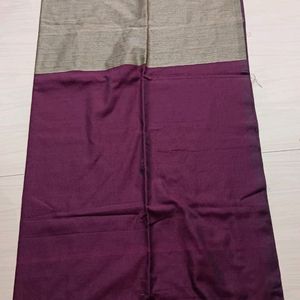 Soft Khadi Saree (Purple 💜)