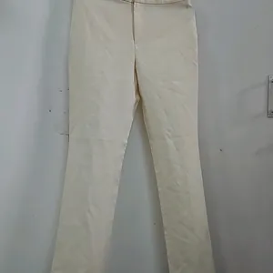 Korean Off White Straight Leg Trouser