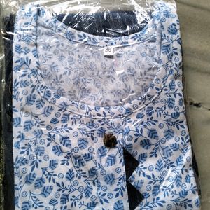 New Pure Cotton Suits With Trousers Pant Sets Dupa