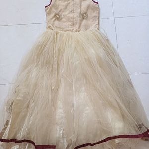 Girls Long 2in1 Gown