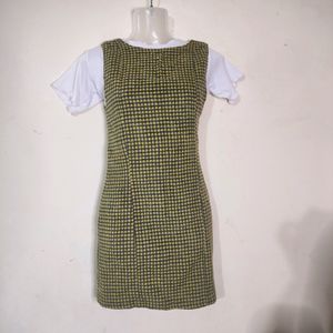 Warm Gingham Olive dress