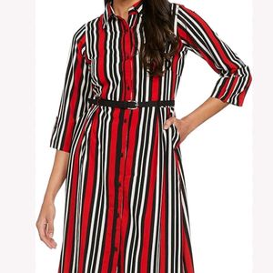 Striped Shirt Dress