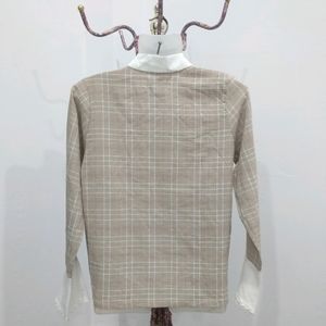 Korean Checkered Top