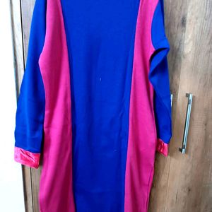 Embroidered Woolen Kurta In Size XL