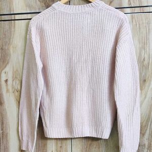 Nude Cilour Self Design Sweater Size-36-38