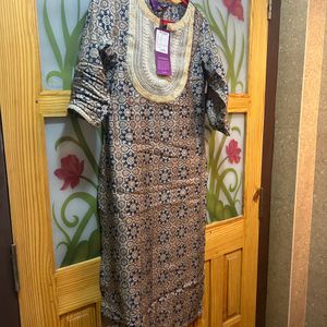 Libas Silk Grey Kurta