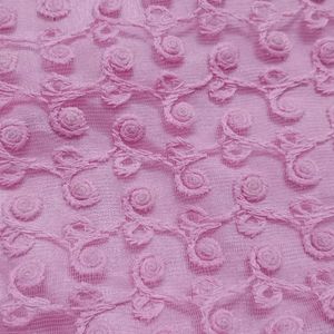 Pink Net Embroidery Kurti