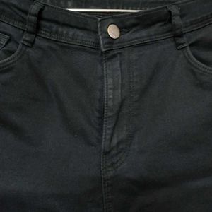 Slim Fit Black High Waist Jeans