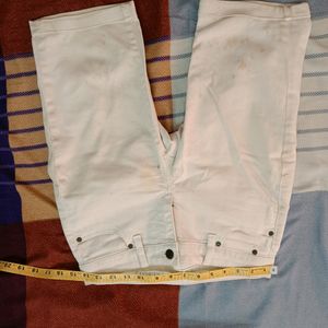 Men's White Denim Shorts