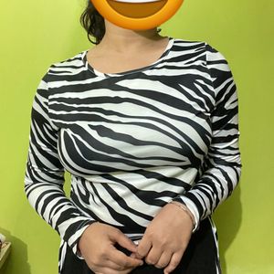 Zebra Print Top