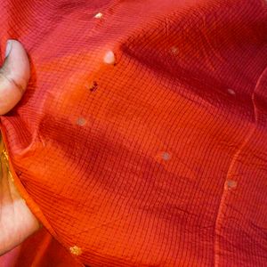 Red Colour Cotton Silk Saree