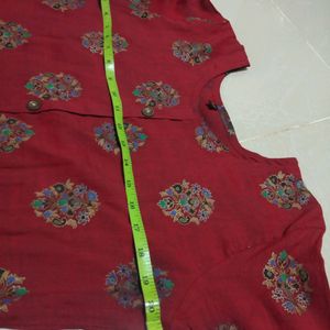 L Size Maroon Kurta