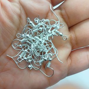 Silver color  Hooks for jewelry making 30 PcsP