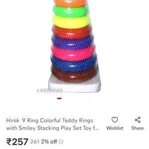 Stacker  Toy With 9 Rings