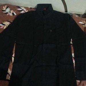 Pure Cotton Black Shirt