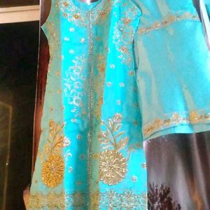 Party Wear Dress With Shalqar Dupta