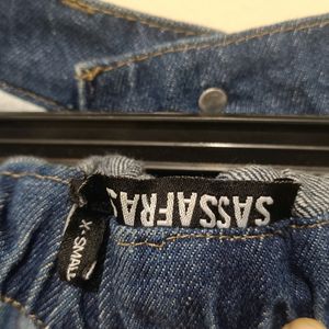 Women High Rise Blue Ripped Jeans