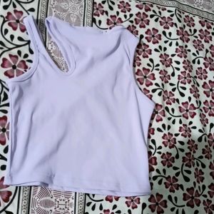 Lavender Colour Tank Top