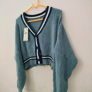 Woollen Cardigan 🩵