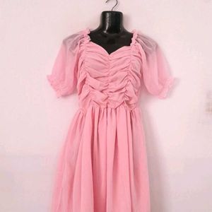 Pink Frill Dress