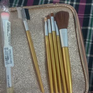 Combo Of Swiss Beauty Brushes Set , Eyelashes Curl