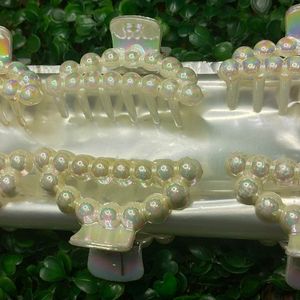 Korean Pearl Clips(pack Of 6)