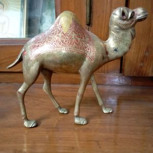 Vintage Brass Camel Figurine