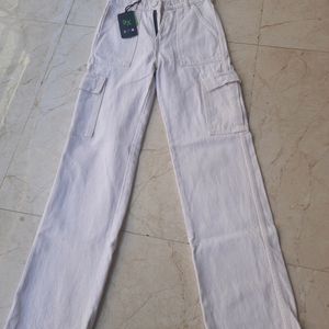 White Cargo Denim