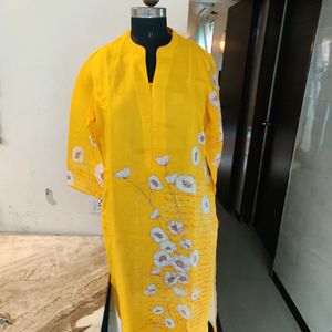 Biba Sunshine Yellow Kurta