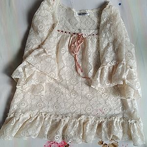 ྀི ruffled lace top ྀི