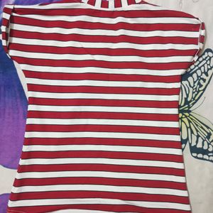 Candy 🍭 Round Neck Striped Tee