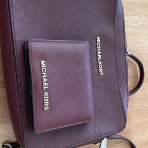 Original Micheal Kors Merlot Crossbody Bag