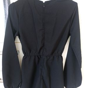 Black Sexy Playsuit - Size XS