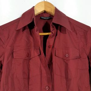 Red Cotton Shirt(women's)