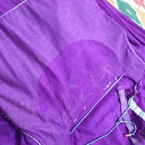 Purple Gown/Anarkali Set