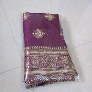 Banarsi Art Silk Saree 💜💜