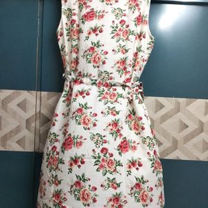 Beautiful Floral White Dress