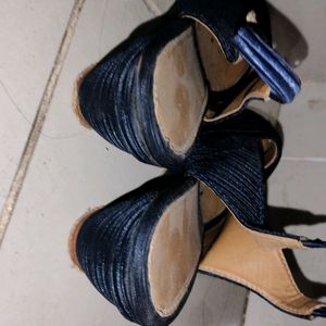 Blue Heels Sandals