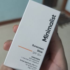 Minimalist Spf 50 Sunscreen Stick With Adenosine,